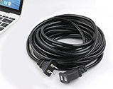 Two-core AC power extension cord