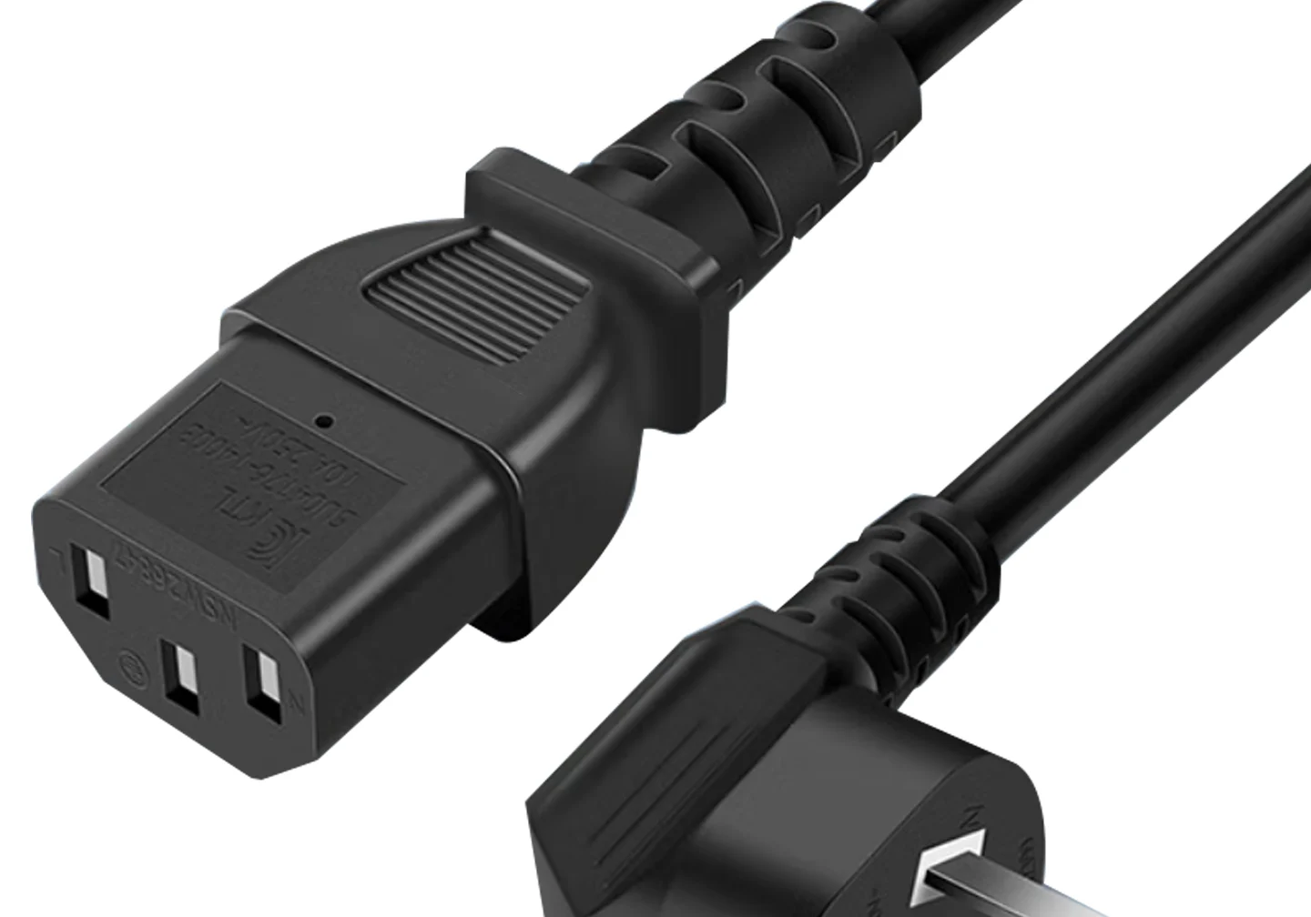 Computer host power cord