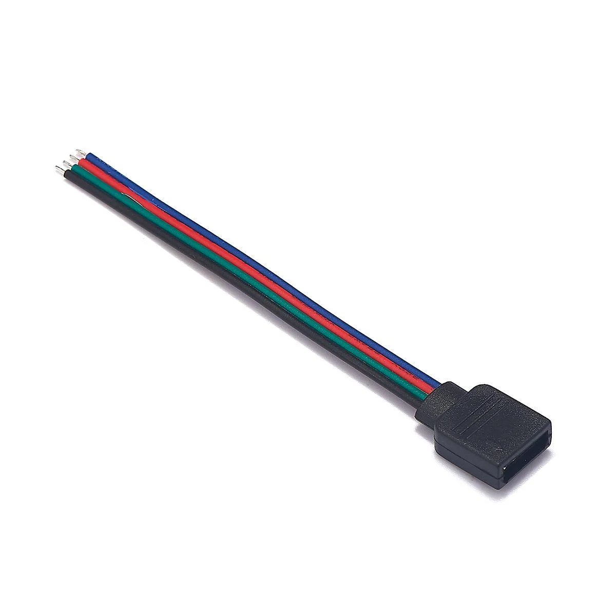 Custom 4pin female single side cable blue red green black parallel line 22AWG