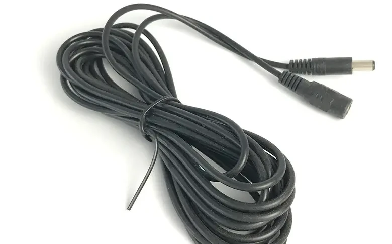 DC power supply 12V male to female power cable 5.5X2.1mm male to female cable