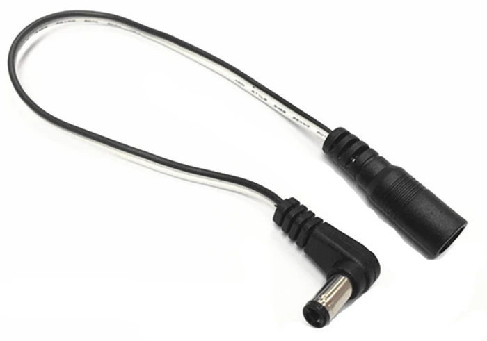 Router Camera 12V 90 degree 2.1 5.5*2.1mm DC male to female extension cable