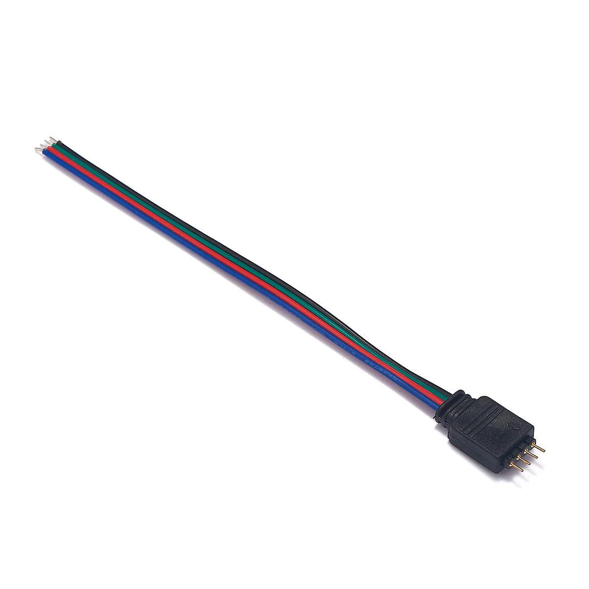 4pin injection male single side cable blue red green black parallel line 22AWG 15cm 7-0.12