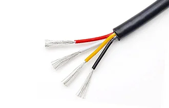 4 core 300V silicone wire cable black 10-30awg Outer diameter: 4.5-10mm