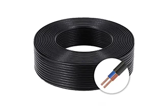 UL2464 Double Insulated Flat Wire black 2-core 18AWG (24/0.2) VDE Certification 200m