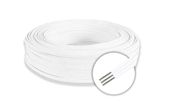 UL2464 3-core white 18AWG (24/0.2) VDE certified 200m