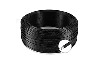 3 pin all black one cable printed, 18-22awg, 17/0.12, 21/0.14, 34/0.14