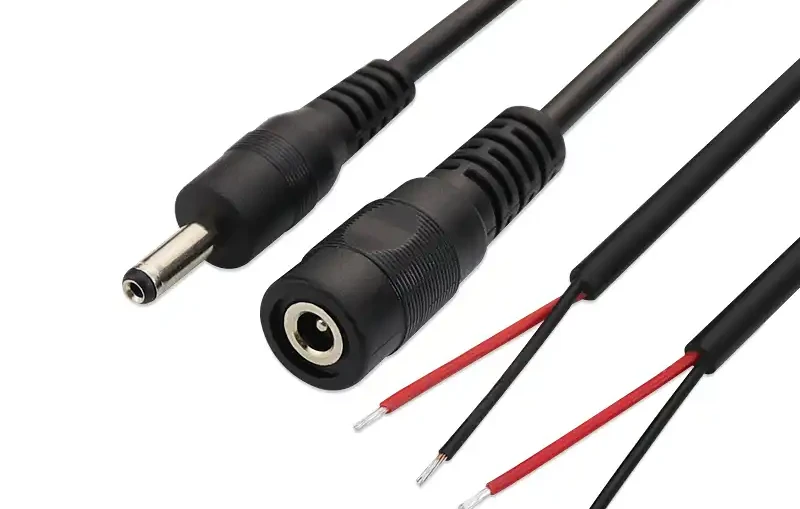 3V DC power cable single side stripping red and black wire