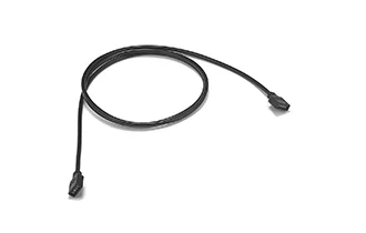 4pin RGB female extension cable black round wire 100cm 24AWG wire diameter 3.0mm 12/0.12