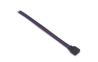 4pin female single side cable blue red green black parallel cable 22AWG