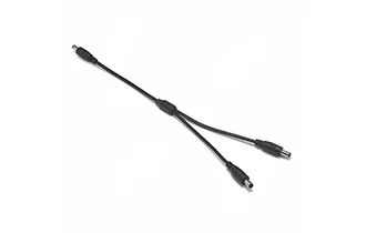 5V 5.5 2.1mm DC 1 male to 2 male 22AWG 30cm black