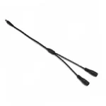 5.5 2.1mm DC 1 male to 2 female ways 22AWG 30cm black