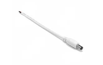 5.5*2.1mm DC male single side cable 22AWG 15cm white