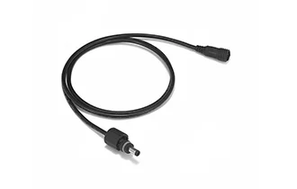 5.5*2.1mm DC audio plug waterproof extension cable 22AWG black wire diameter 3.5mm 17/0.14