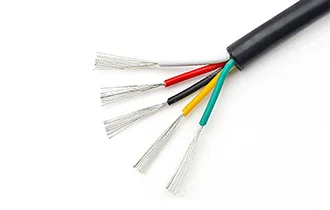 5 core 300V silicone wire cable black 10-30awg Outer diameter: 4.5-10mm