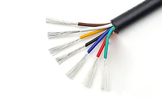 UL2464 7-core PVC cable 14-30awg OD 3.5-8.8mm 1mm 300V tinned copper black