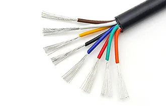 UL2464 8-core PVC cable 14-30awg OD 3.5-8.8mm 1mm 300V tinned copper black