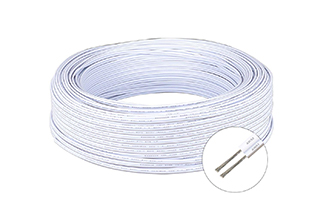 UL double white injection black stripe parallel flat wire