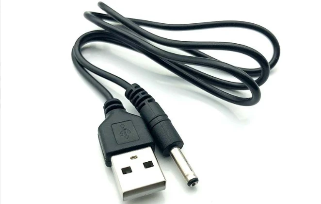 USB to DC socket 3.5 1.35mm charging cable