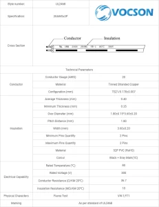 VOCSON UL2468 #20AWG x 2P