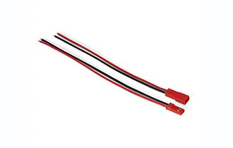 JST male and female 12V docking red and black wire 22AWG 17-0.12