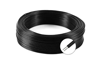 2 pin all black one cable printed, 18-22awg, 17/0.12, 21/0.14, 34/0.14