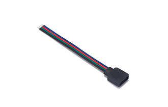 4pin female single side cable blue red green black parallel line 22AWG 10cm 17/0.12