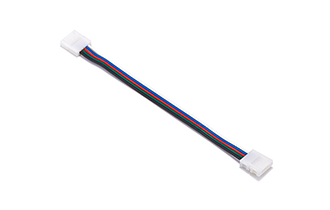 5pin 10mm clip double connector cable white blue red green black parallel line 22AWG