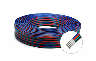 Customized UL2648 4-core blue, green, red and black parallel wire