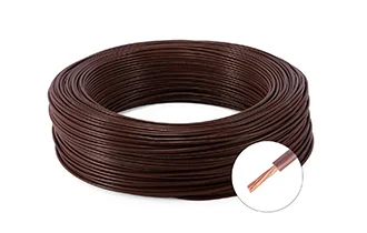 Pure copper single core multi-strand soft wire RV wire brown round wire