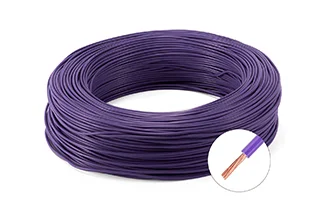 Pure copper single core multi-strand soft wire RV wire purple round wire