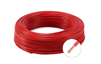 Pure copper single core multi-strand soft wire RV wire red round wire