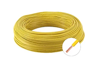 Pure copper single core multi-strand soft wire RV wire yellow round wire