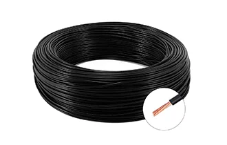 Pure copper single core multi-strand soft wire RV wire black round wire