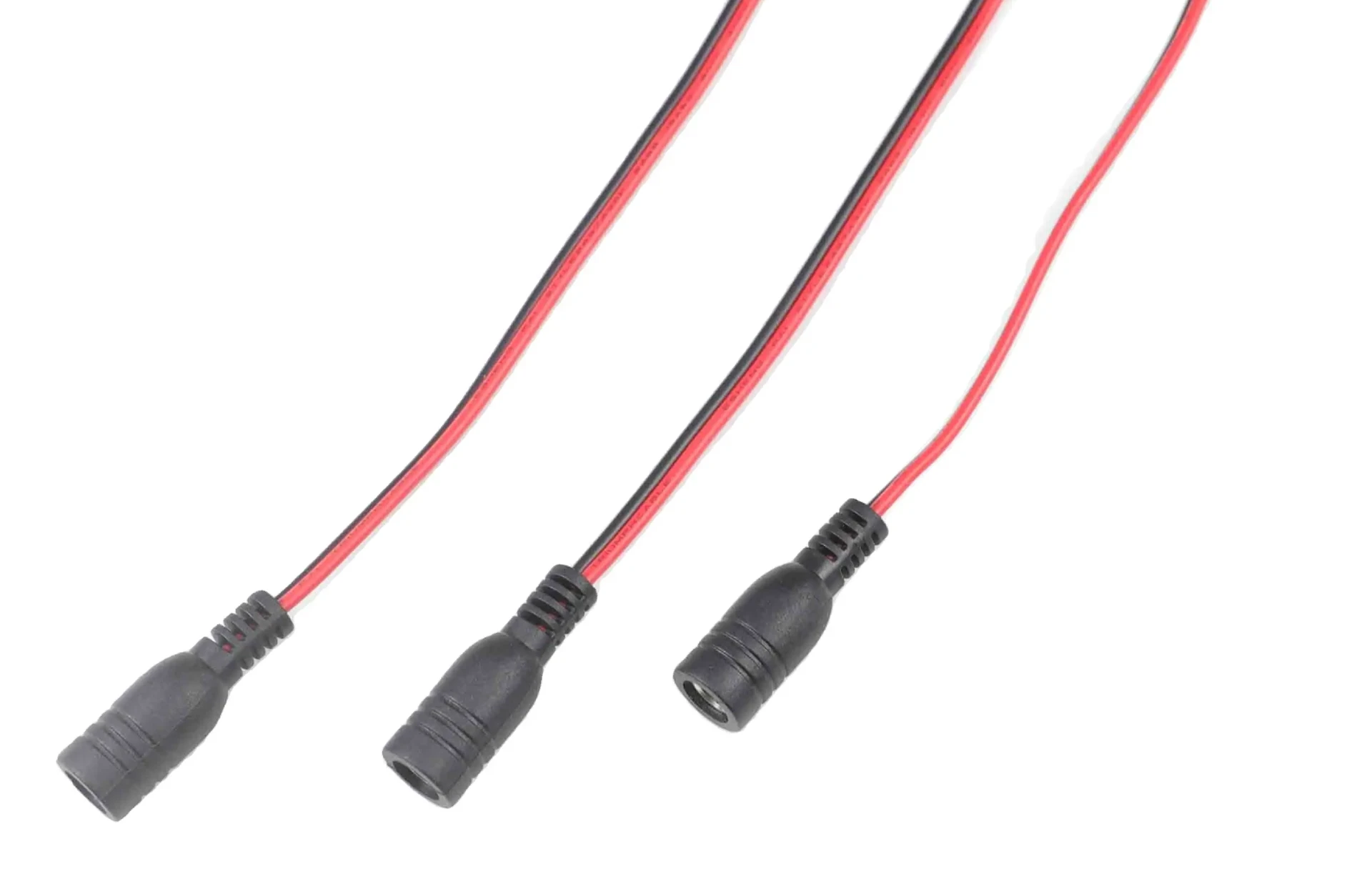 3V pure copper core DC power cable monitoring red and black male cable