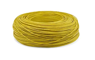 Yellow silicone wire cable 18-30awg 200℃ 20/0.18 tinned copper