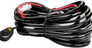 LED lightbar wire harness with switch