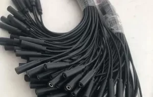 Black tinned copper DC power cable