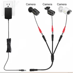 5.5mm 2.1mm 1 to 2-8 Way DC Splitter Cable for camera