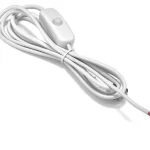 White 15cm 2pin Pigtail USB Extension Cable switch pigtail