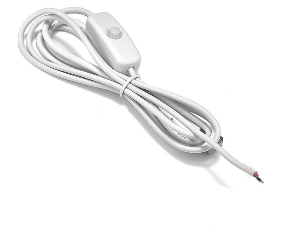 White 15cm 2pin Pigtail USB Extension Cable switch pigtail