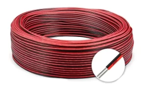 UL2468 18-24 AWG PVC Black and Red Circle Tinned Copper Electrical Wire Cable for LED Lighting, Inverters