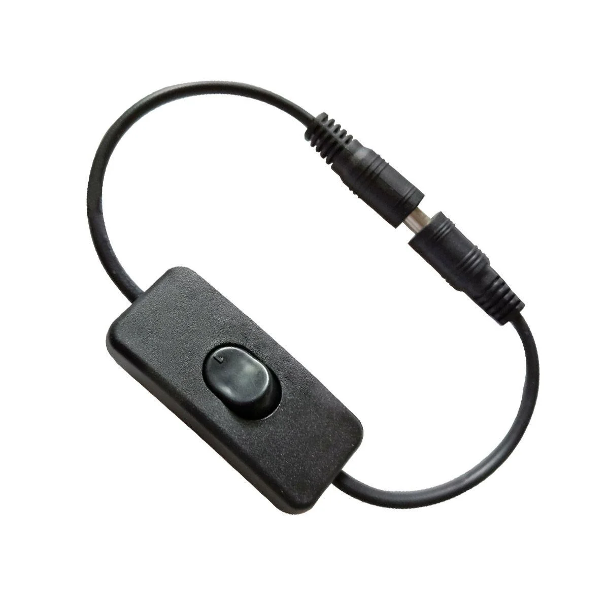 5.5mm 2.1mm or USB 2.0 Plug DC Extension Cable with 303 Inline Switch black