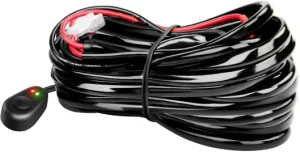 Black and Red Lightbar Wiring Harness with switch